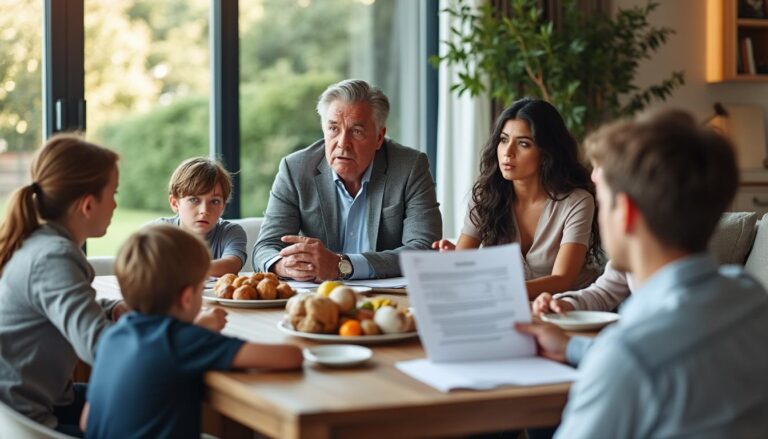 découvrez l'histoire d'un père de famille remarié à une femme bien plus jeune, qui cherche à déshériter ses quatre enfants de sa précieuse fortune immobilière. enjeux familiaux, héritage et tensions au cœur du patrimoine.